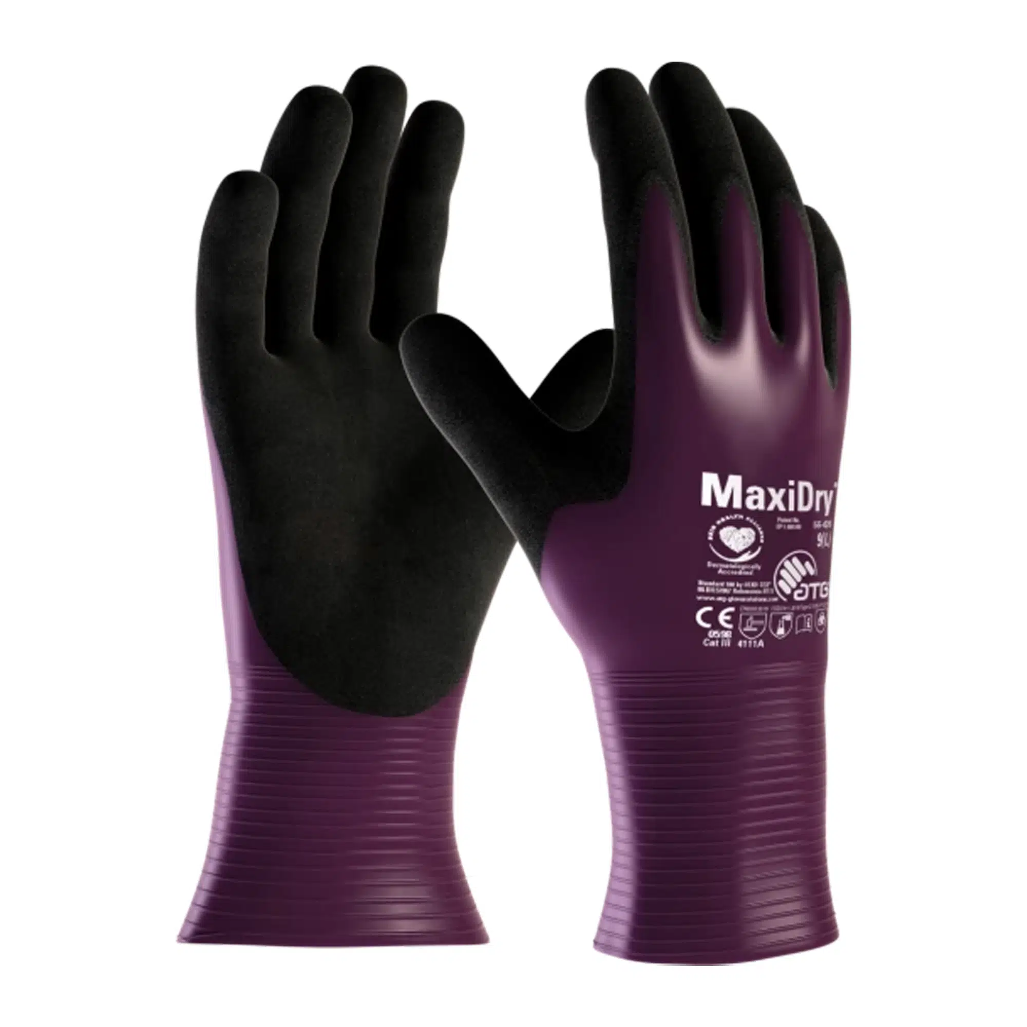 ATG MaxiDry® 56-426 Tam Kaplama Süper İnce Yağ ve Sıvı Geçirmez İş Eldiveni Takımı No:6