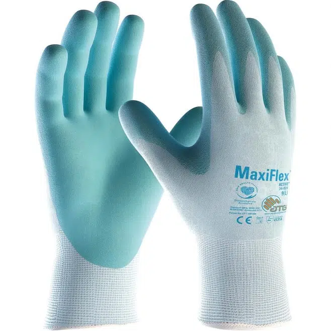 ATG MaxiFlex® Active™ 34-824 Aloe vera ve E vitaminli İş Eldiveni Takım No:9