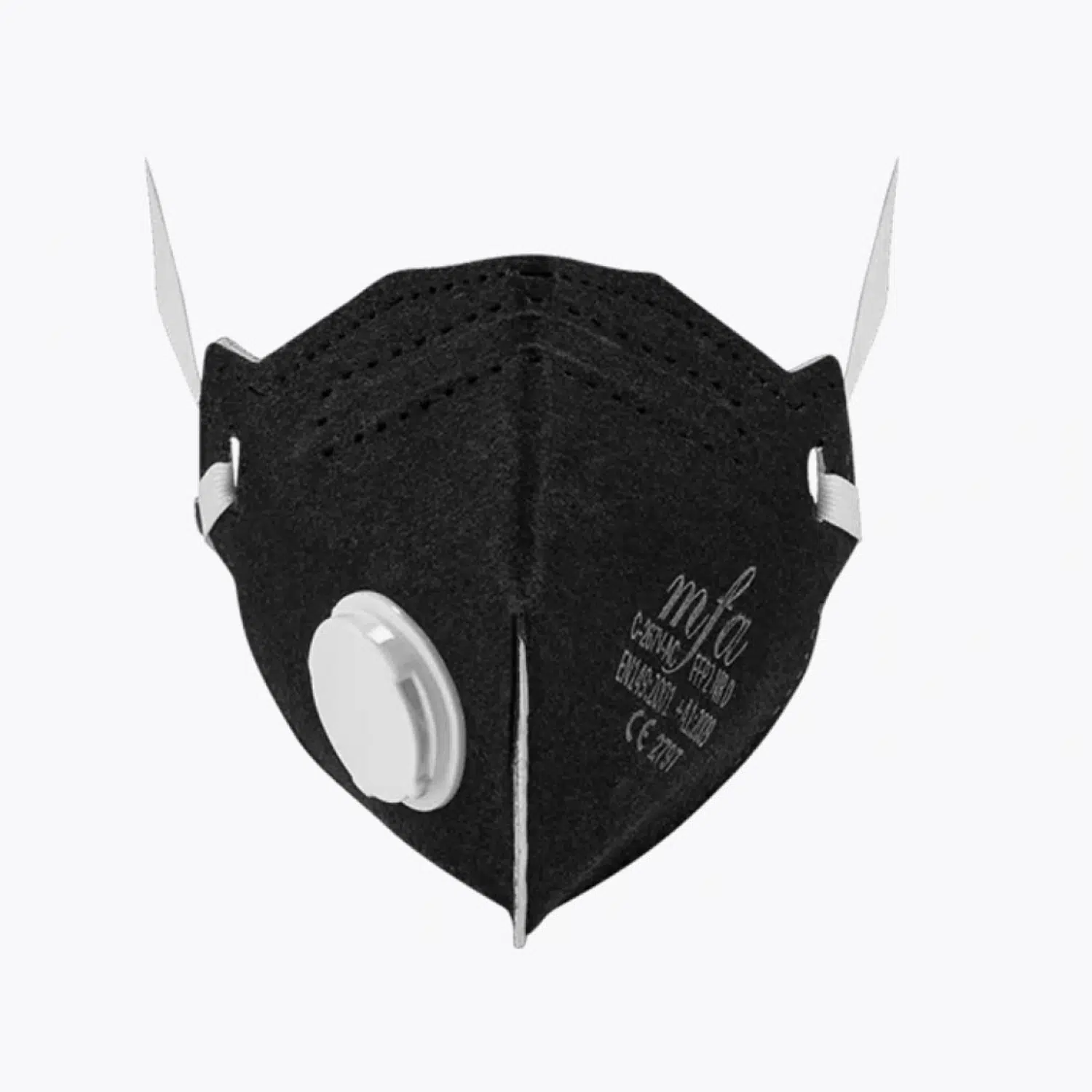 MFA C-267V-AC Aktif Karbonlu FFP2 Ventilli Siyah Katlanabilir Maske Organik Buhar ve Solvent
