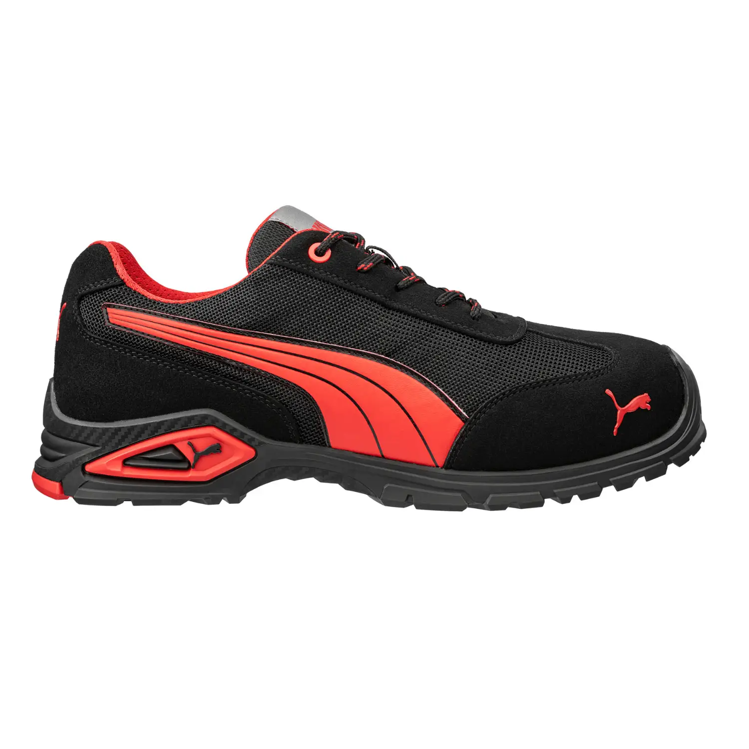 Puma Safety Madrid Low Siyah Alüminyum Burunlu Kaydırmaz Taban S1 PL FO SR İş Ayakkabısı
